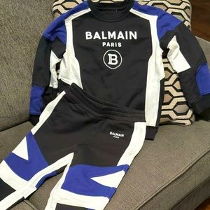Balmain Big Kids Sweat Suit Set Size 8